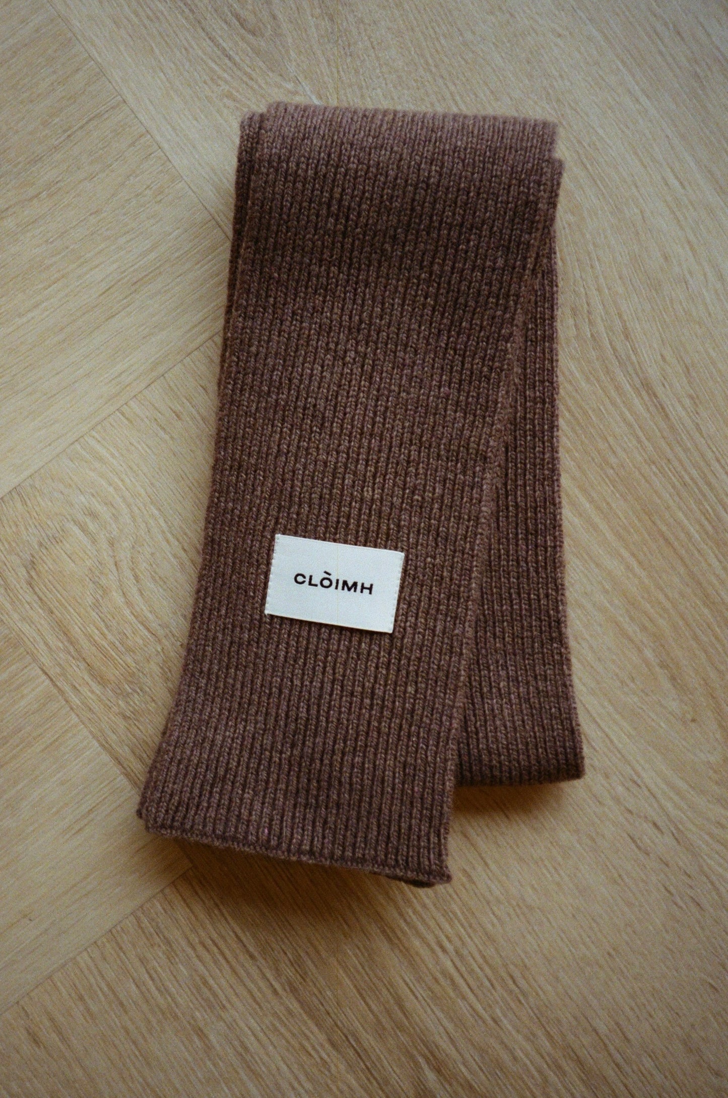 Mini Soft Wool Scarf - Brown