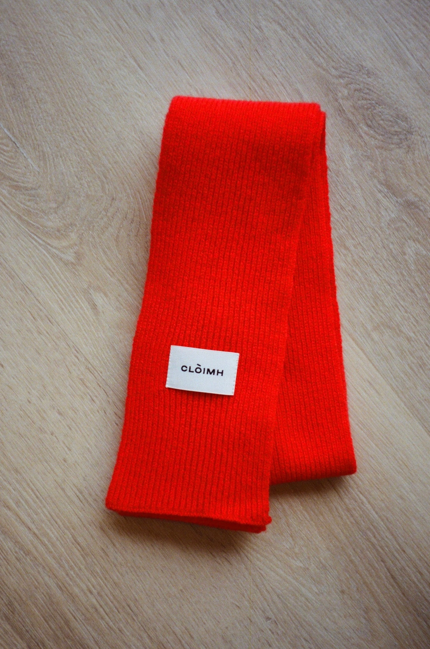 Mini Soft Wool Scarf - Red