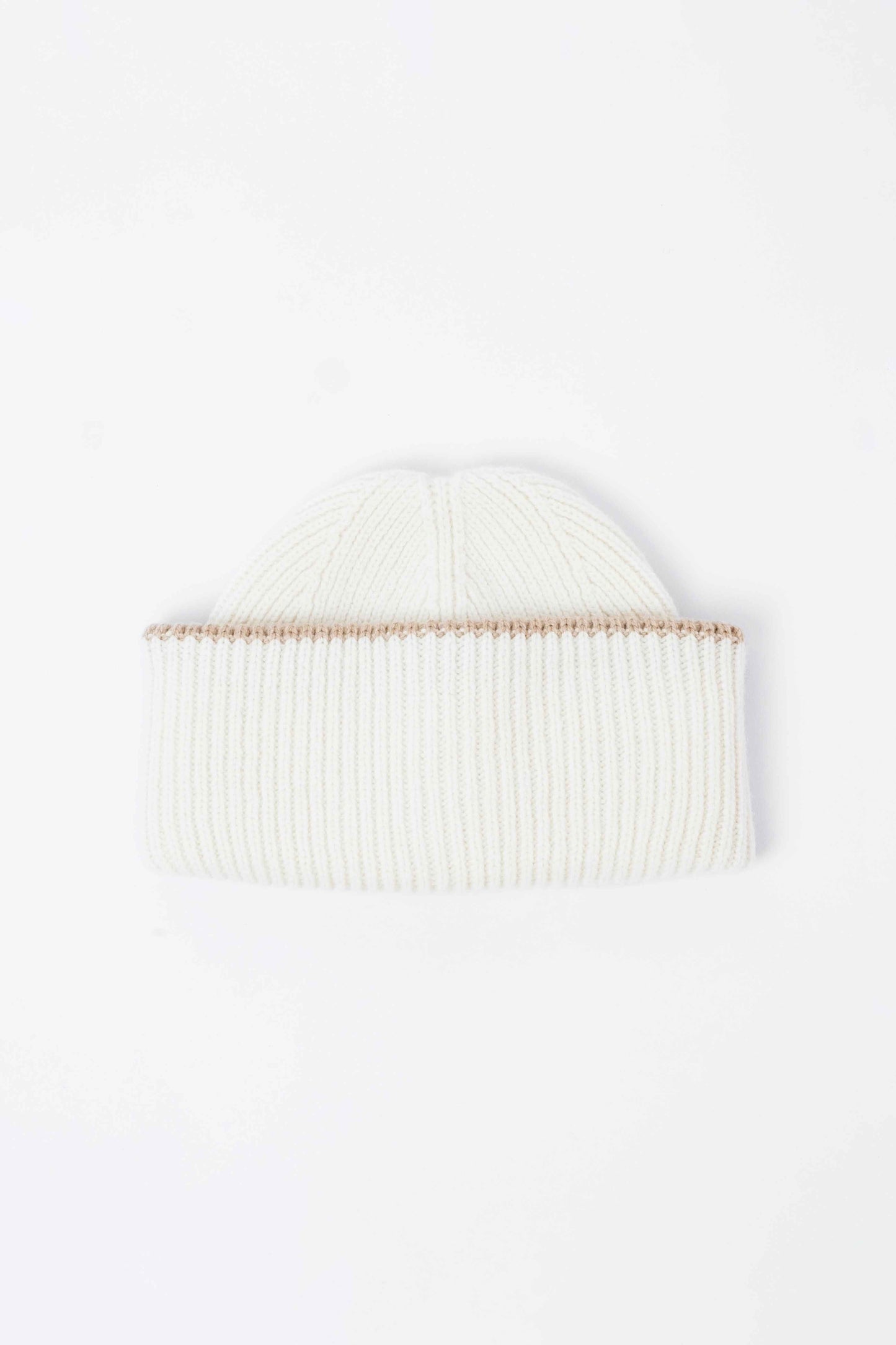 Chunky Soft Wool Beanie Hat - Ecru