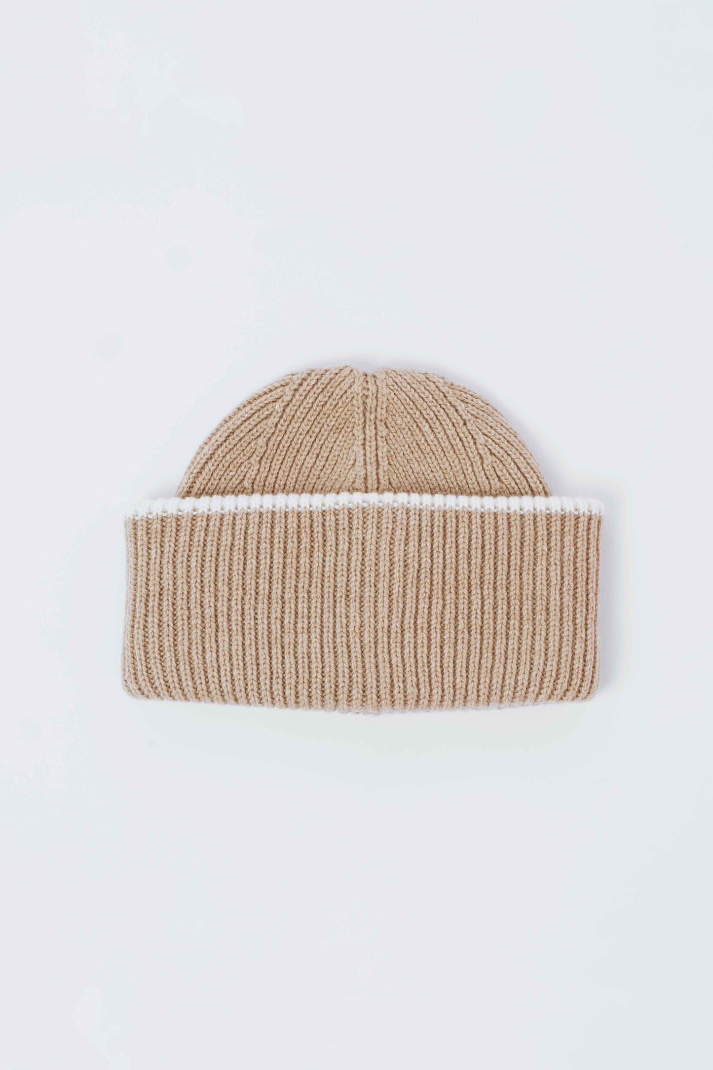 Chunky Soft Wool Beanie Hat - Sand