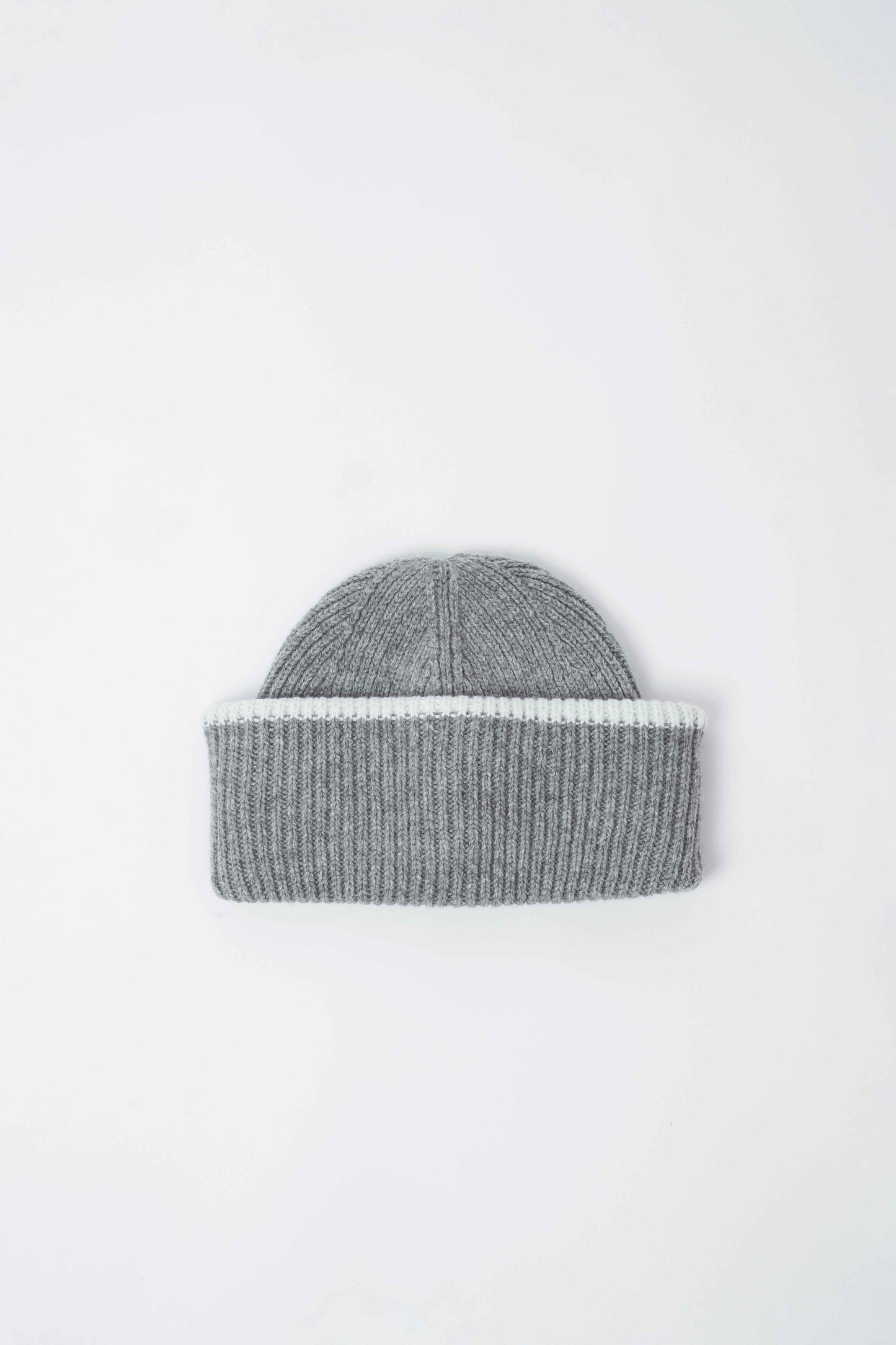 Chunky Soft Wool Beanie Hat - Grey