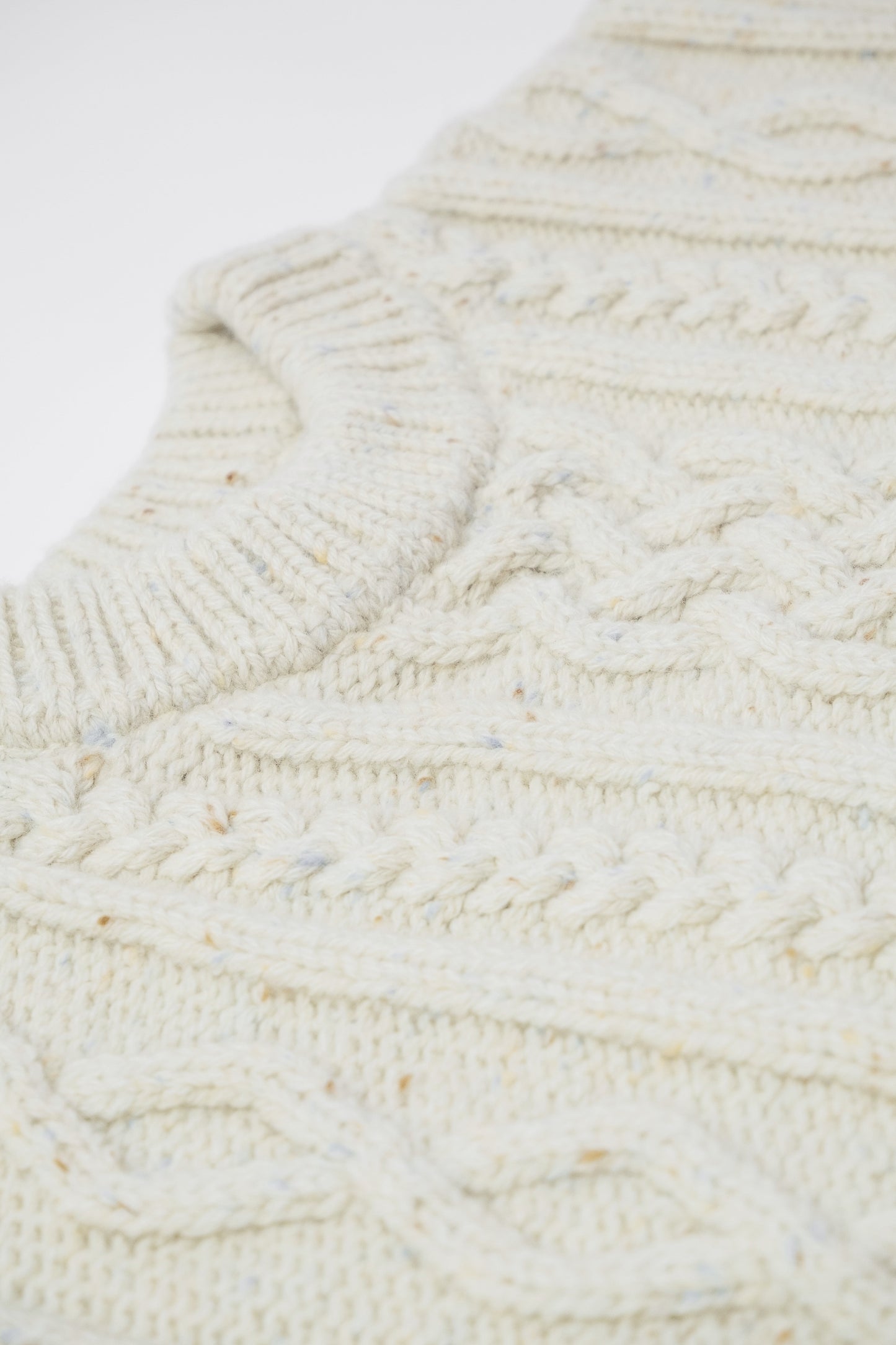 Aran Knit Wool Vest